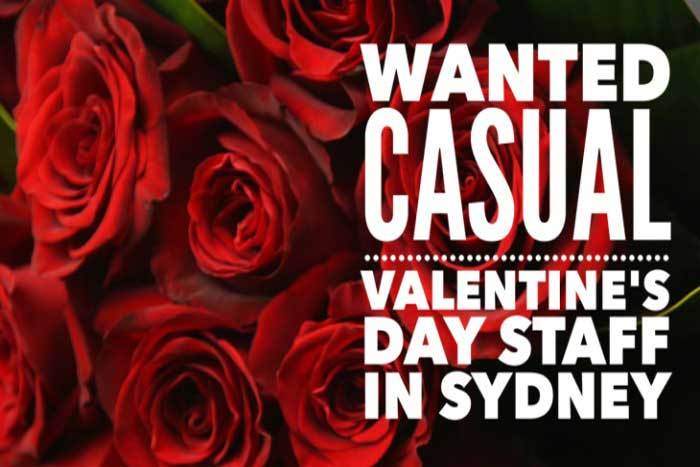 Casual Valentines Day Staff Wanted!