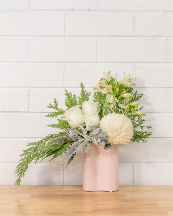 Wave Vase 15cm (Pink)