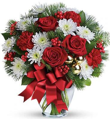 Christmas Kiss Floral Arrangement