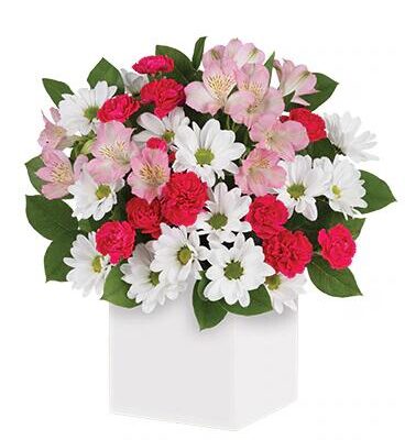 Polka Dot Floral Arrangement