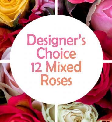 DC 12 mixed colour rose bouquet Floral Arrangement